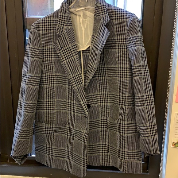 ACNE STUDIOS NOTCHED LAPEL CHECK PLAID BLAZER - Picture 9 of 12